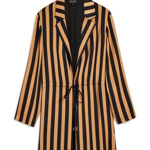 TOPSHOP Stripe Duster Jacket